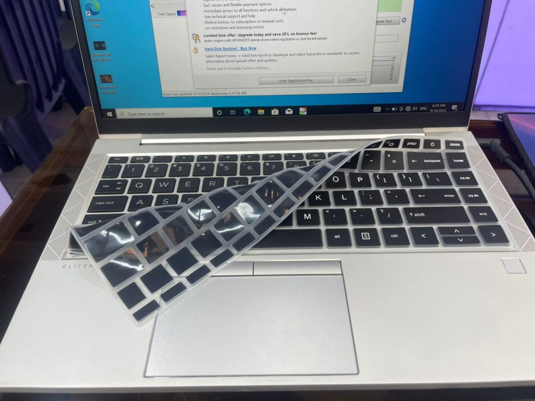 HP EliteBook 840 G7 Premium Silicone Keyboard Protector Transparent Keyboard Cover